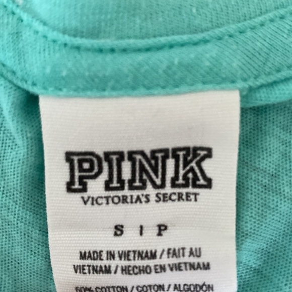 PINK Teal Muscle Tank - Picture 7 of 8